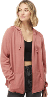 An image of a Custom Independent Trading Co Women's California Wave Wash Zip Hood!