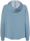 Am image of a Custom Independent Trading Co Women's California Wave Wash Zip Hood in Misty Blue!
