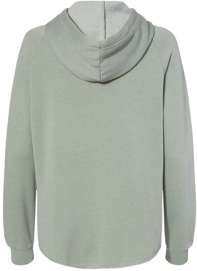 Am image of a Custom Independent Trading Co Women's California Wave Wash Zip Hood in Sage!