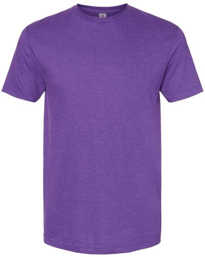 Am image of a Custom Gildan Softstyle CVC T Shirt in Amethyst!