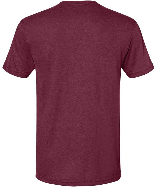 Am image of a Custom Gildan Softstyle CVC T Shirt in Maroon Mist!