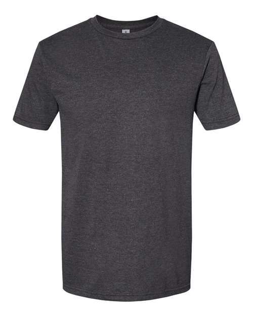 Gildan Softstyle CVC T Shirt in Pitch Black Mist