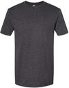 Am image of a Custom Gildan Softstyle CVC T Shirt in Pitch Black Mist!