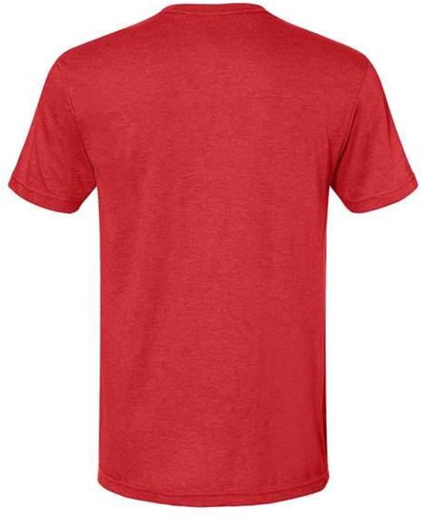 Am image of a Custom Gildan Softstyle CVC T Shirt in Red Mist!