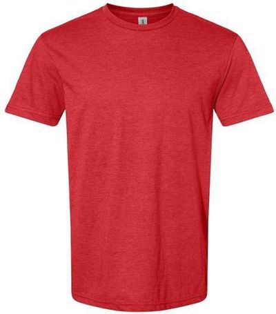 Am image of a Custom Gildan Softstyle CVC T Shirt in Red Mist!