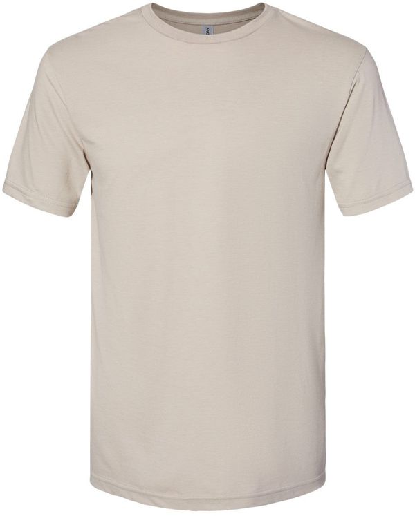 Am image of a Custom Gildan Softstyle CVC T Shirt in Slate!