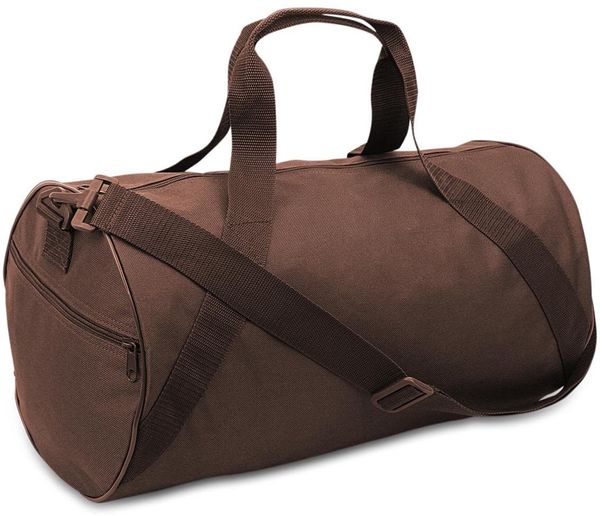 Am image of a Custom Liberty Bags Barrel Duffel in Brown!