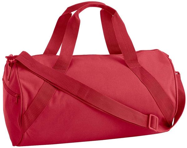 Am image of a Custom Liberty Bags Barrel Duffel in Red!