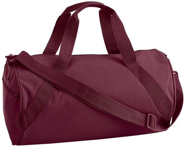 Am image of a Custom Liberty Bags Barrel Duffel in Maroon!