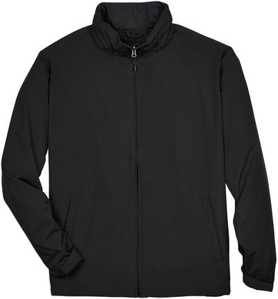 Am image of a Custom North End Men's Techno Lite Jacket in Black!