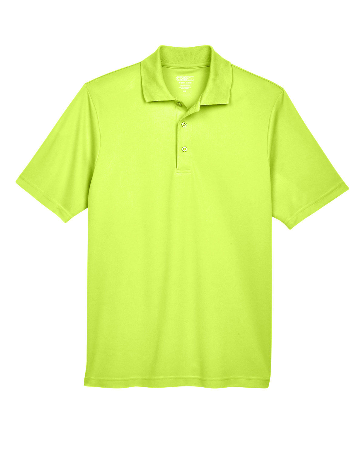 Core 365 Men's Origin Performance Piqué Polo in Safety Yellow