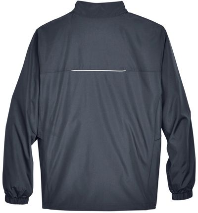 Am image of a Custom Core365 Men's Motivate Unlined Lightweight Jacket in Carbon!
