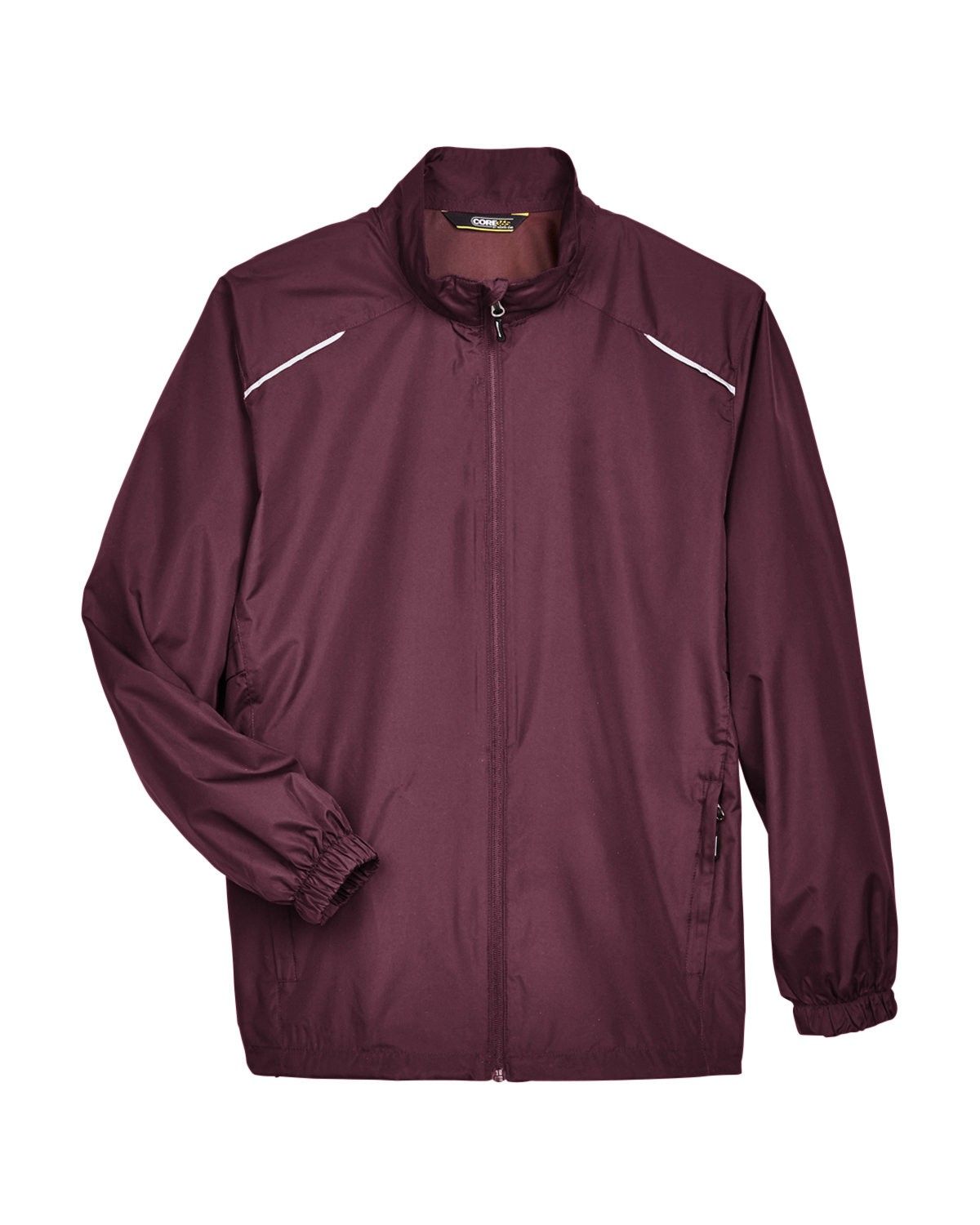 Core365 Men's Motivate Unlined Lightweight Jacket in Burgundy