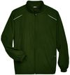 Am image of a Custom Core365 Men's Motivate Unlined Lightweight Jacket in Forest!