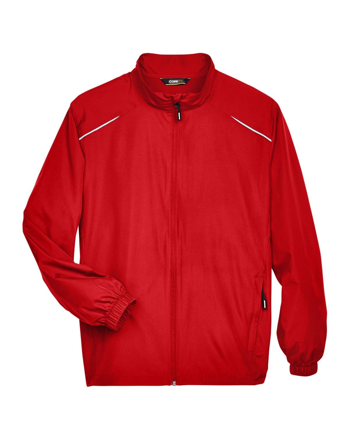 Core365 Men's Motivate Unlined Lightweight Jacket in Classic Red
