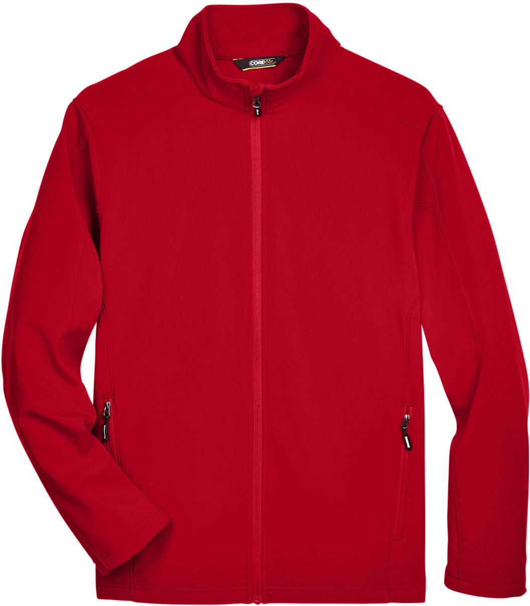 Core 365 Men's Cruise Two Layer Fleece Bonded Soft Shell Jacket in Classic Red