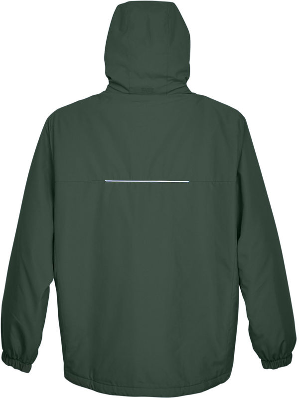 Am image of a Custom Core365 Mens Brisk Insulated Jacket in Forest!