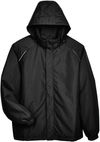 Am image of a Custom Core365 Mens Brisk Insulated Jacket in Black!