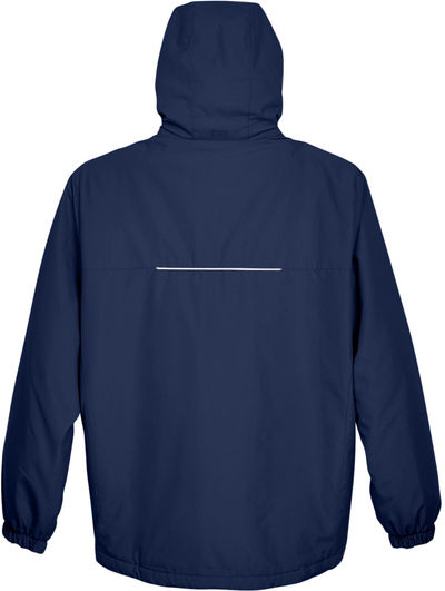 Am image of a Custom Core365 Mens Brisk Insulated Jacket in Classic Navy!