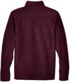 Am image of a Custom Core 365 Men's Journey Fleece Jacket in Burgundy!