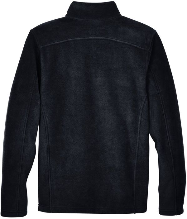 Am image of a Custom Core 365 Men's Journey Fleece Jacket in Black!