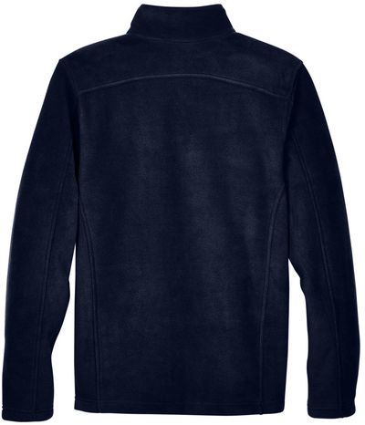 Am image of a Custom Core 365 Men's Journey Fleece Jacket in Classic Navy!