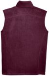 Am image of a Custom Core 365 Men's Journey Fleece Vest in Burgundy!