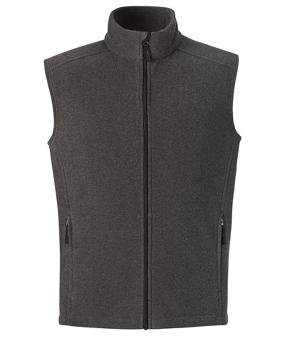 Core 365 Men's Journey Fleece Vest in Heather Charcoal