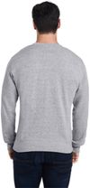 An image of a Custom J America Adult Triblend Crewneck Sweatshirt in GREY TRIBLEND!