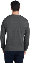 Am image of a Custom J America Adult Triblend Crewneck Sweatshirt in BLACK TRIBLEND!