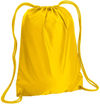 Am image of a Custom Liberty Bags Boston Drawstring Backpack in Bright Yellow!