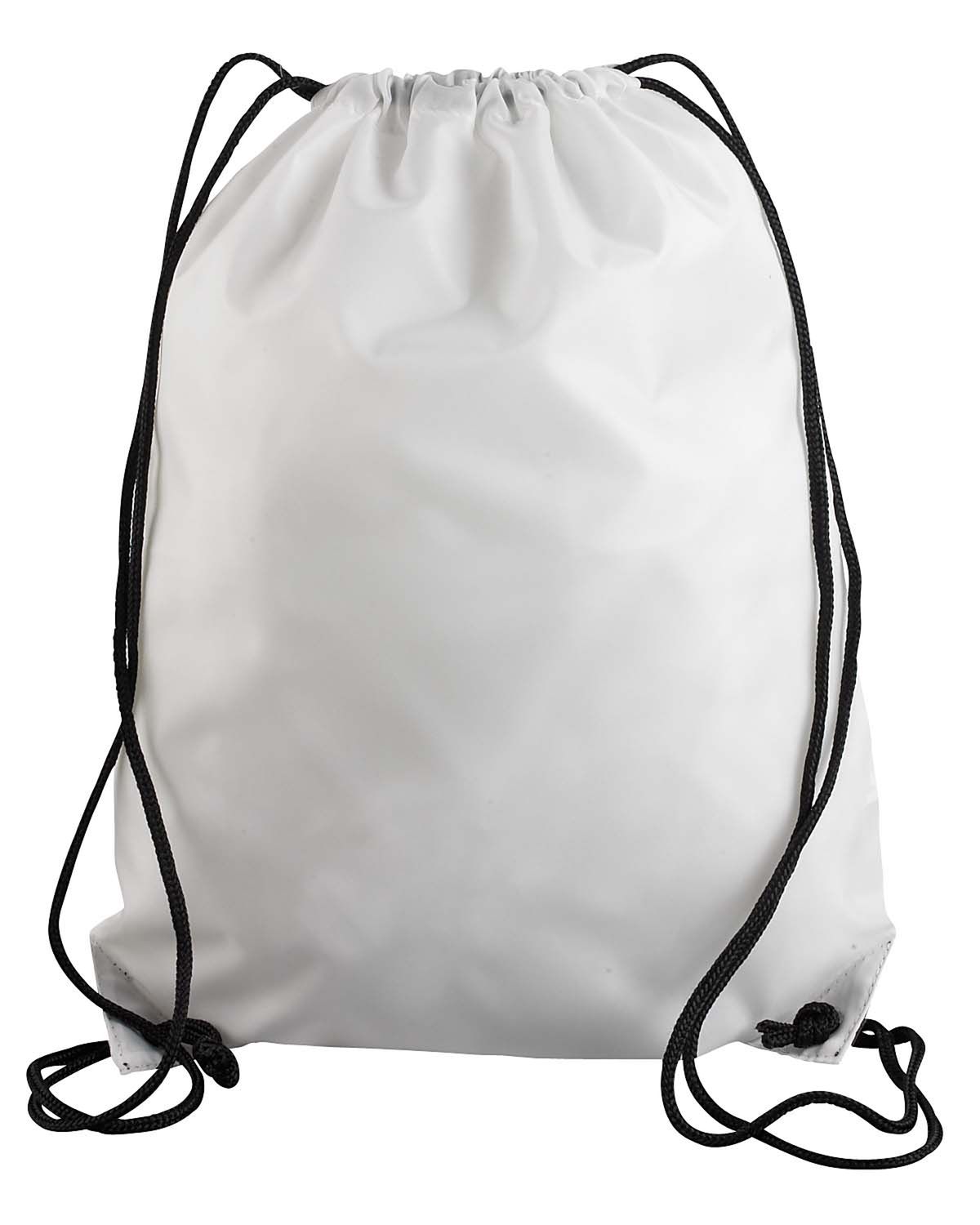 Liberty Bags Value Drawstring Backpack in White