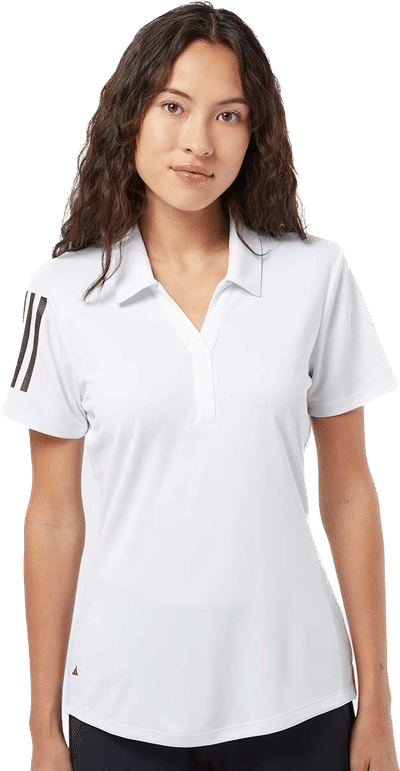 An image of a Custom Adidas Women's Floating 3 Stripes Polo!
