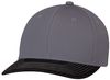 Am image of a Custom AJM Deluxe Chino Twill Cap in Black/Charcoal/Charcoal!