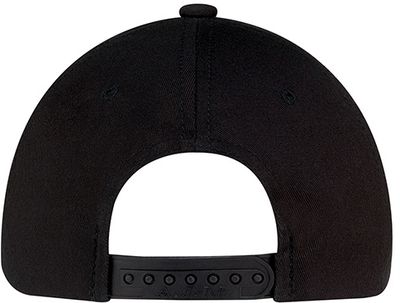Am image of a Custom AJM Deluxe Chino Twill Cap in Black!