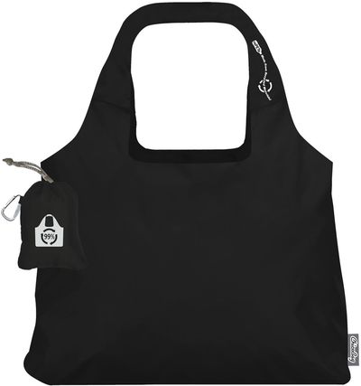 Am image of a Custom ChicoBag Vita rePETe Shoulder Tote in Black!