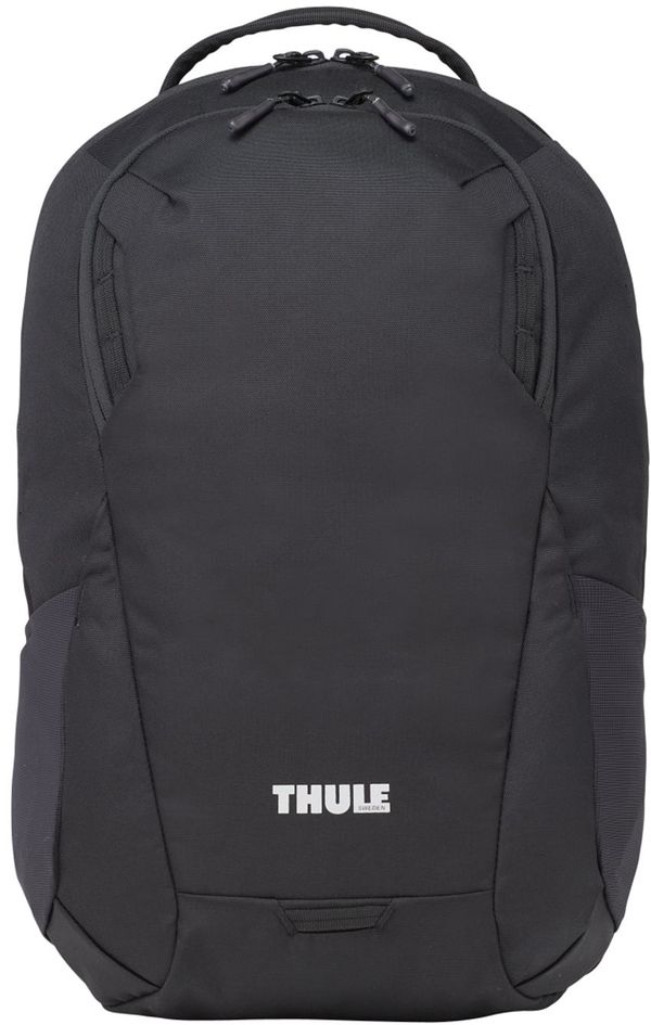 Am image of a Custom Thule Recycled Lumion 15in Computer Backpack 21L in Black!