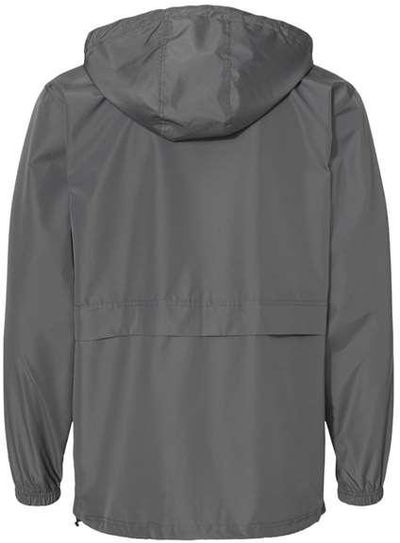 Am image of a Custom Champion Full Zip Anorak Jacket in Graphite!