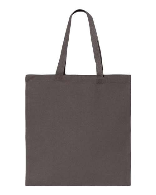 QTees Canvas Thick Promotional Tote in Charcoal