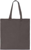 Am image of a Custom QTees Canvas Thick Promotional Tote in Charcoal!