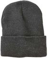 Am image of a Custom Sportsman Fleece Lined 12in Cuffed Beanie in Heather Charcoal!