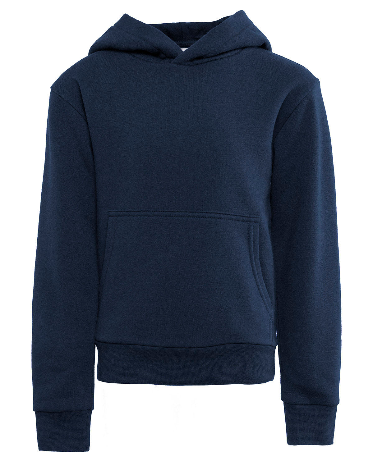Next Level Apparel Youth Fleece Pullover Hooded Sweatshirt in Midnight Navy