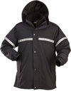 Am image of a Custom Sumaggo Oxford Jacket with 3M Reflective Material in Black!