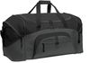 Am image of a Custom Port Authority Standard Colorblock Sport Duffel Bag in Black/Dark Charcoal!