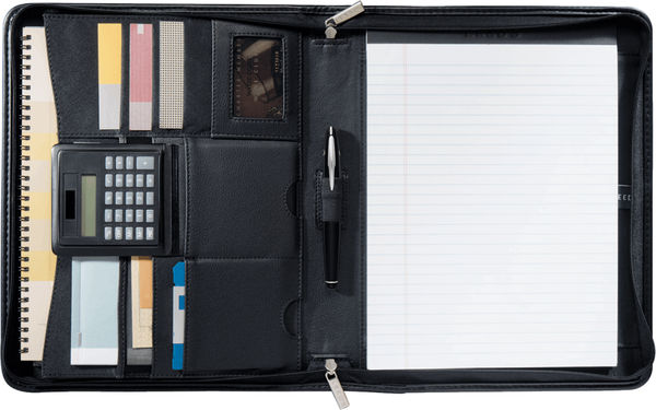 An image of a Custom Manhattan Zippered Padfolio!