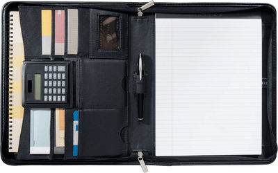 An image of a Custom Manhattan Zippered Padfolio!