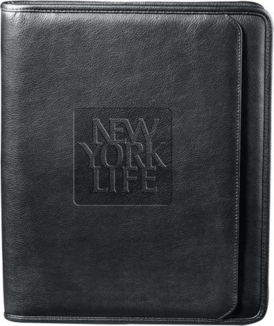 An image of a Custom Manhattan Zippered Padfolio!