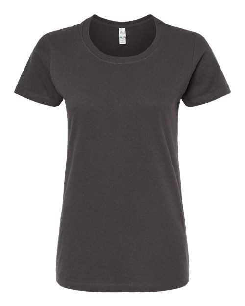 M and O Womens Gold Soft Touch TShirt in Charcoal