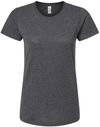 An image of a Custom M and O Womens Gold Soft Touch TShirt in Dark Heather!