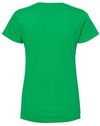 Am image of a Custom M and O Womens Gold Soft Touch TShirt in Irish Green!